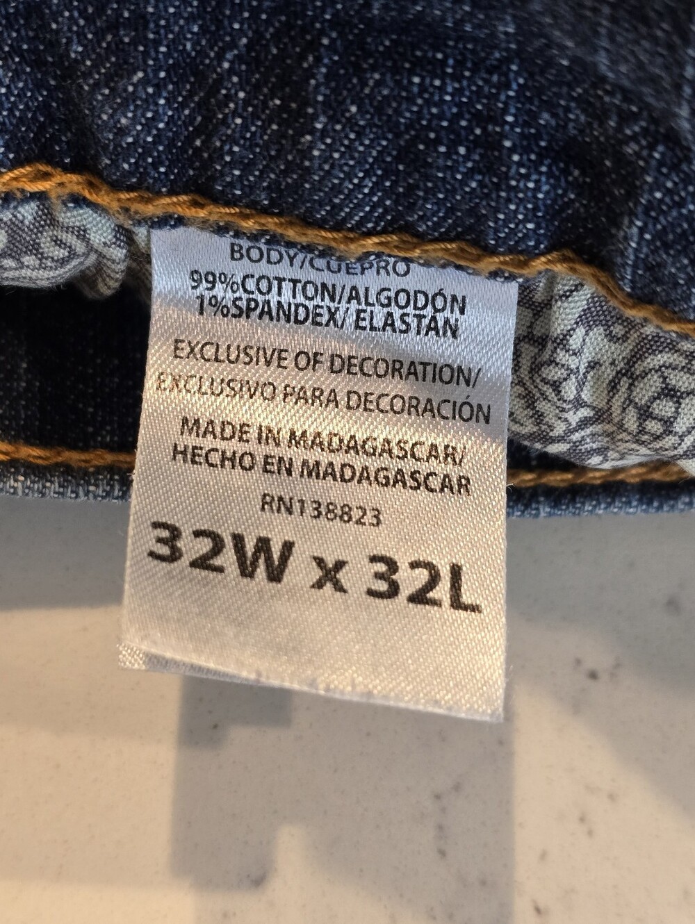 Cody James Medium Wash Straight Leg Cotton Blend Casual Blue Jeans Mens 32 X32 - Picture 2 of 14